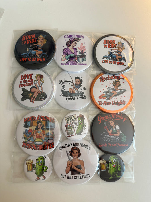 Born To Ride Mirrors Set magnetsbykathi