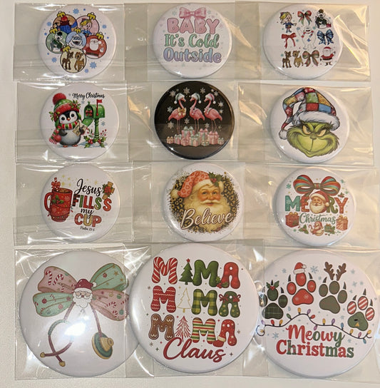 Meowy Christmas Mirrors Set magnetsbykathi