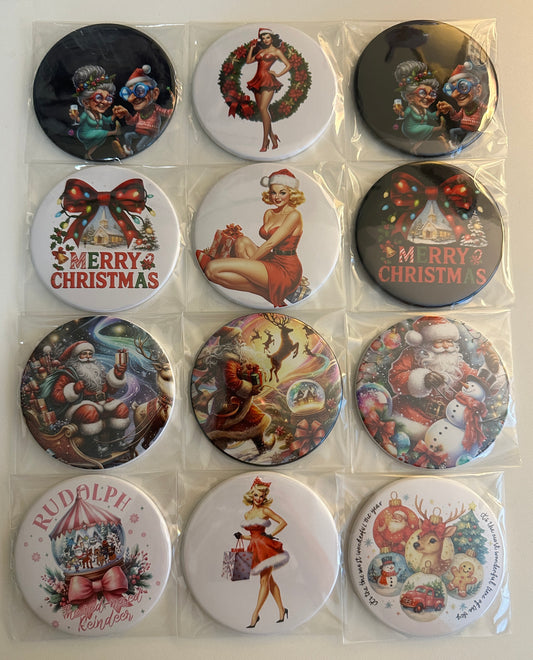 Marry Christmas Mirrors Set magnetsbykathi