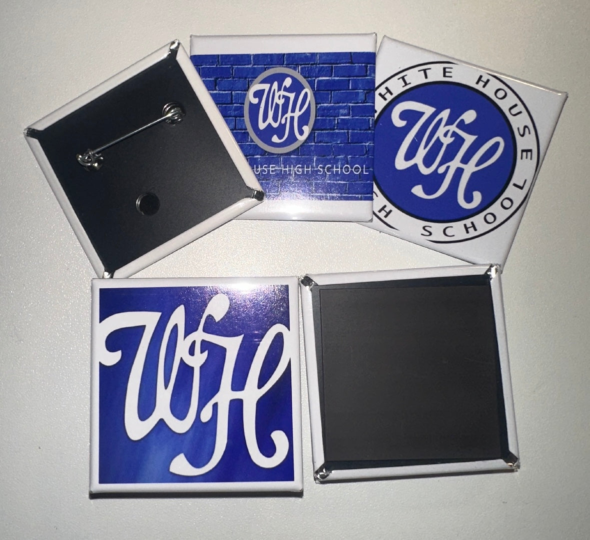 2x2 and 3.5 x 3.5 Personalized Buttons