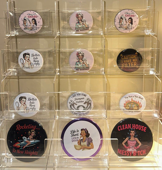 Better Late Then Ugly Mirrors Set magnetsbykathi