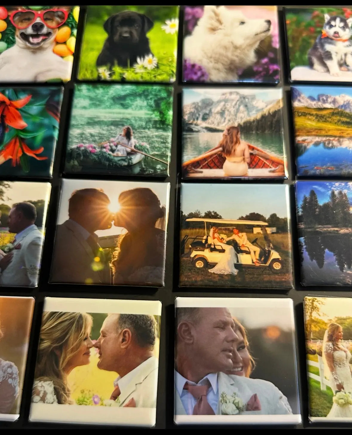 2X2 Square Custom Photo Magnets magnetsbykathi