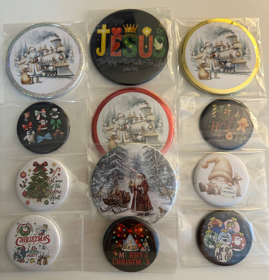 Christmas is Here Mirrors Set magnetsbykathi