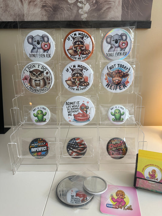 Donut Even Ask Mirrors Set magnetsbykathi