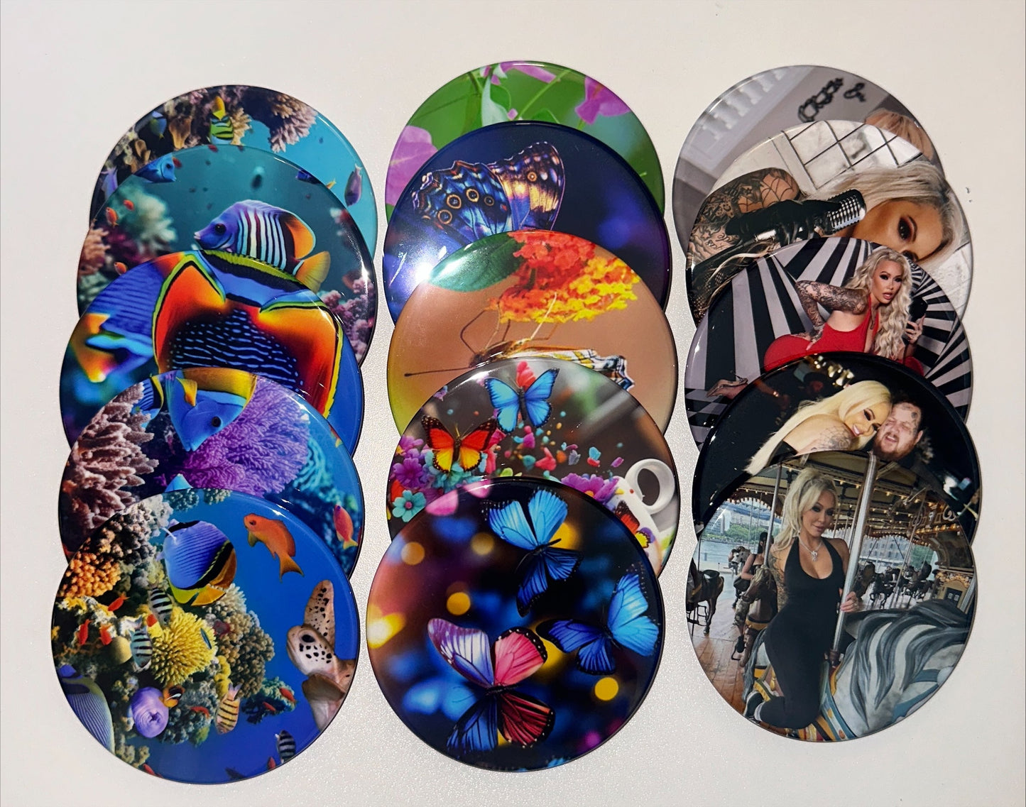 Bulk Custom Photo Drink Coasters 100 Personalized magnetsbykathi