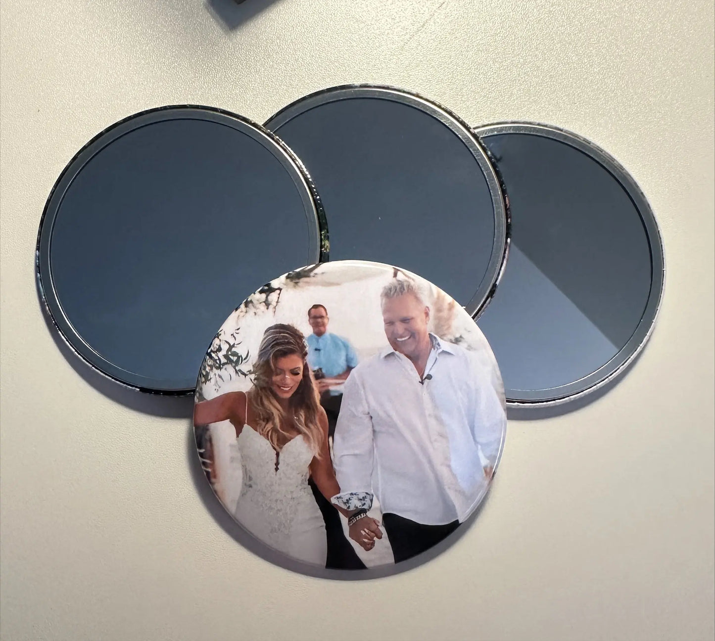 3.5 Custom Photo Compact Mirrors Set of Four magnetsbykathi