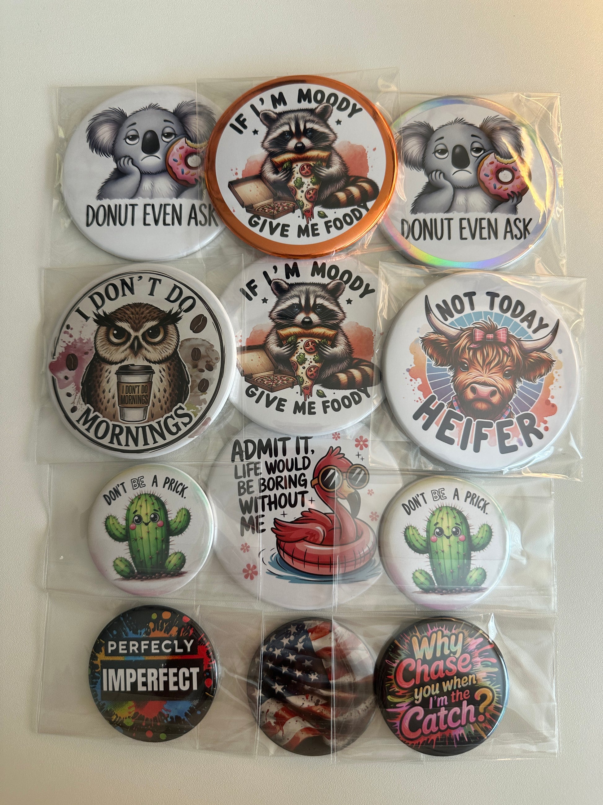 Donut Even Ask Mirrors Set magnetsbykathi