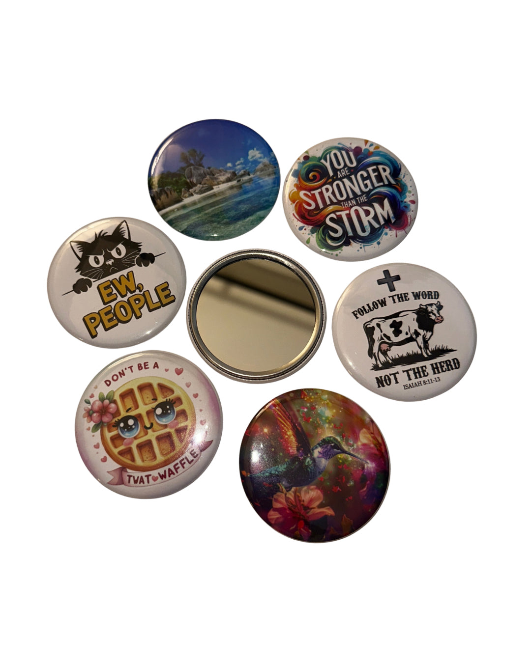 2.25 COMPACT MIRRORS magnetsbykathi