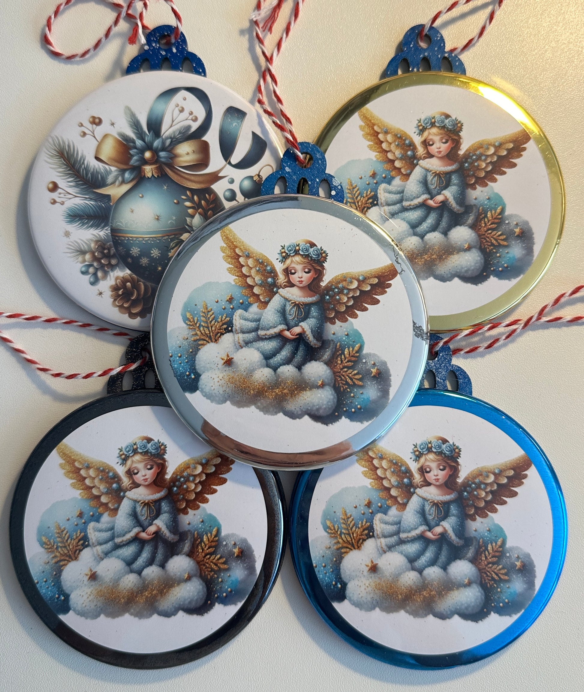 Angel Holiday Ornament Set magnetsbykathi