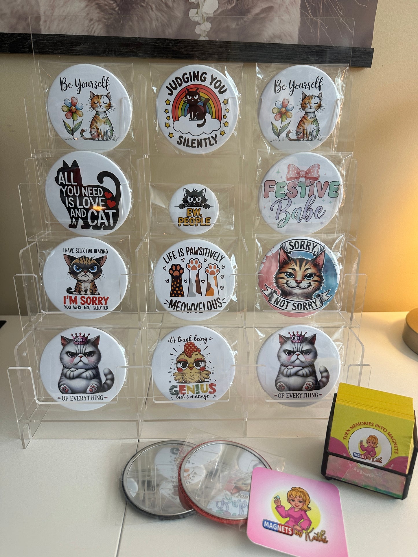 Sorry Not Sorry Mirrors Set magnetsbykathi