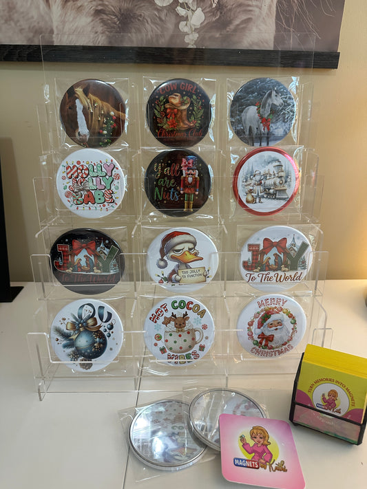 Christmas Club Mirrors Set magnetsbykathi