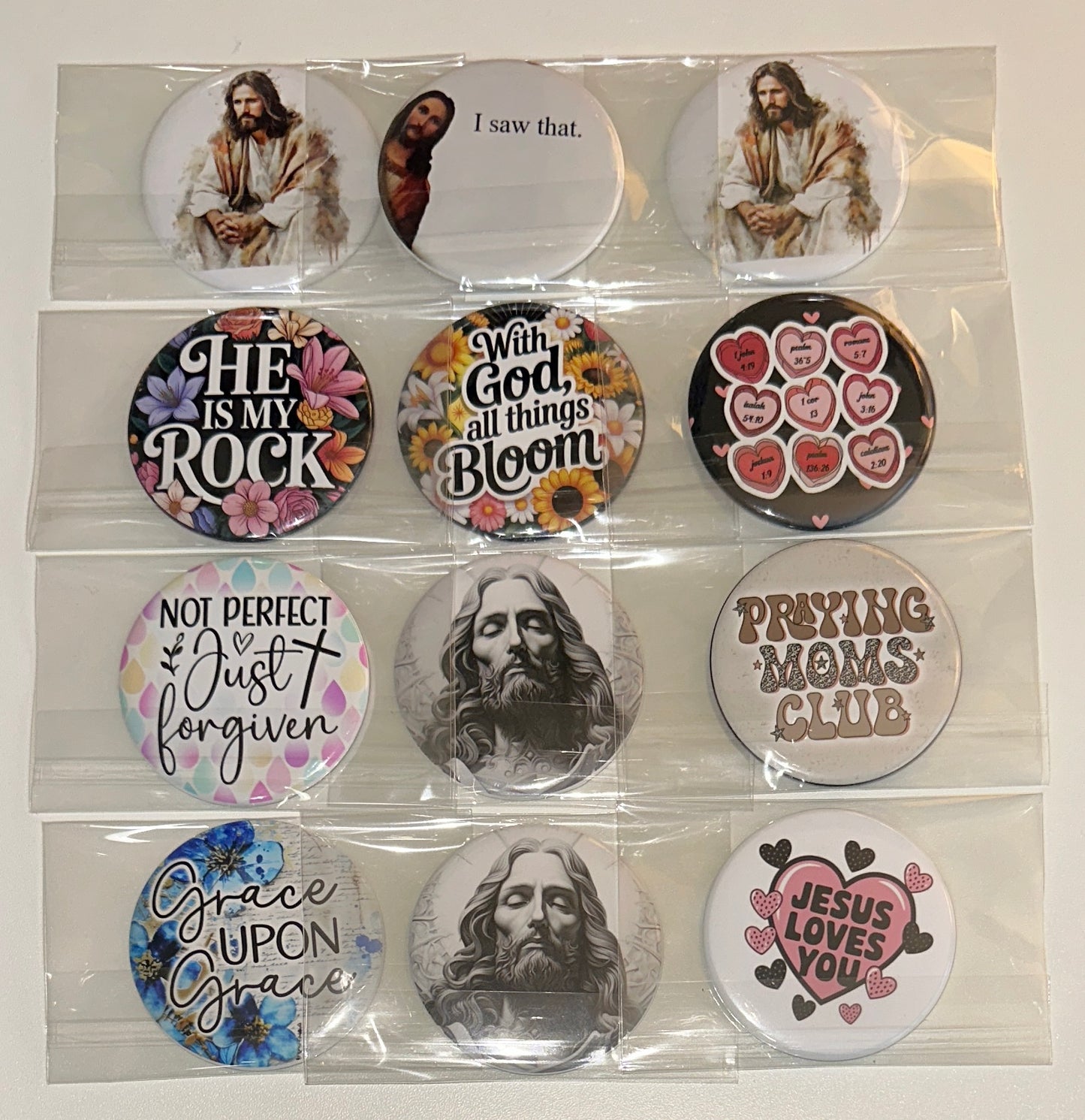 Jesus Loves You Mirrors Set magnetsbykathi