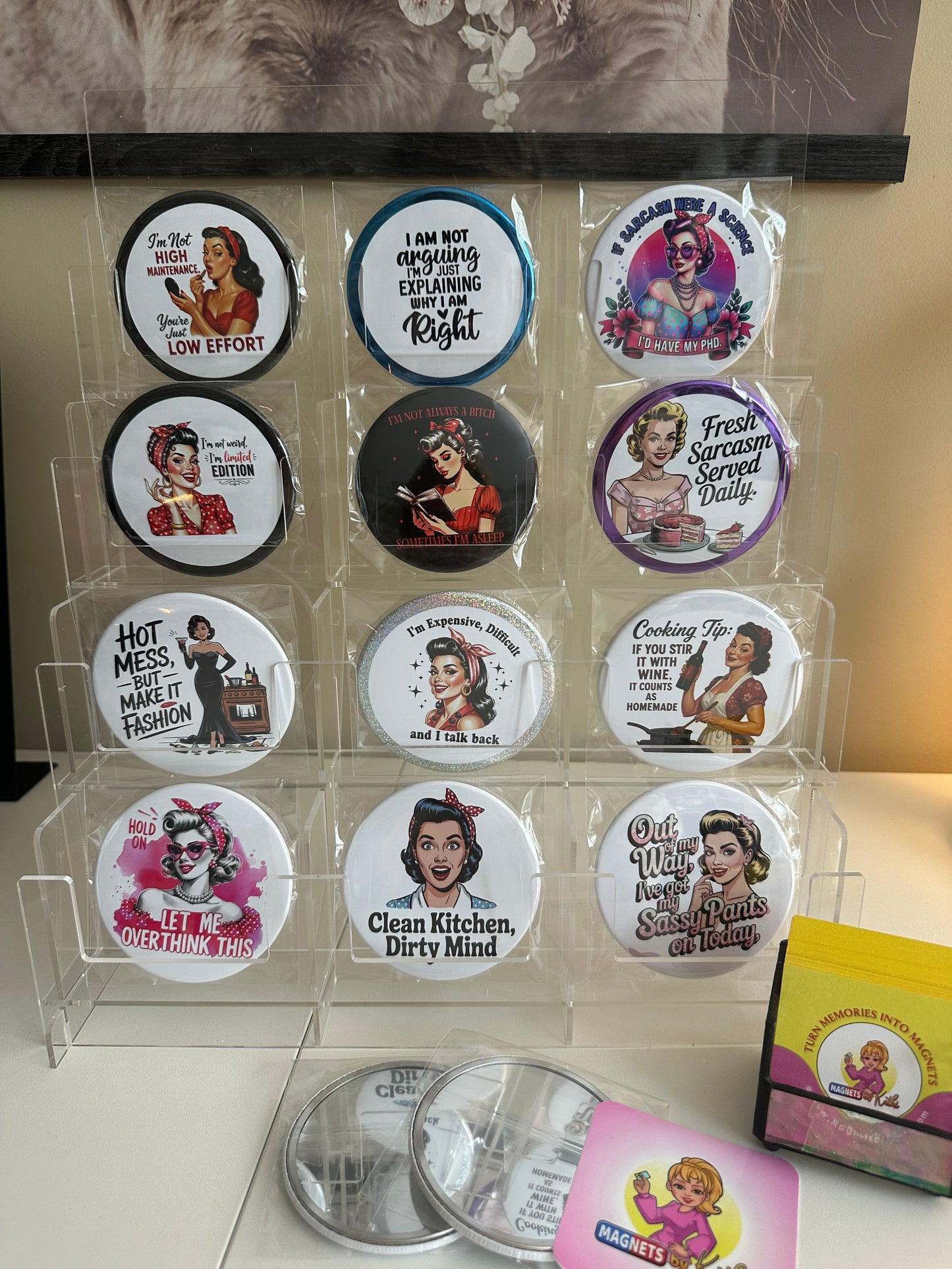 Let Me Overthink Mirrors Set magnetsbykathi