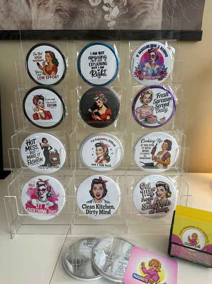 Let Me Overthink Mirrors Set magnetsbykathi