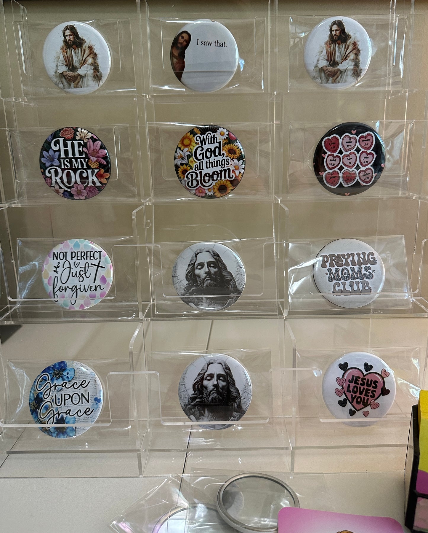 Jesus Loves You Mirrors Set magnetsbykathi