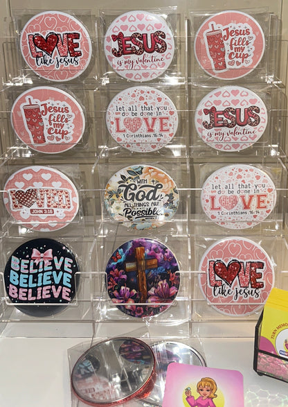Love Like Jesus Mirrors Set magnetsbykathi