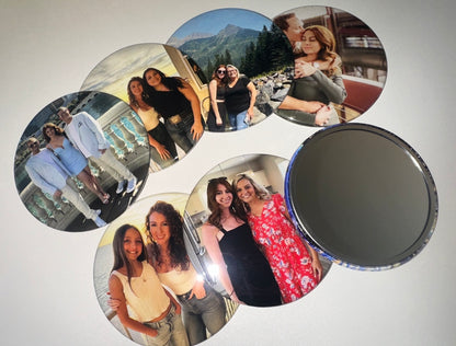 3.5 Custom Photo Compact Mirrors Set of Four