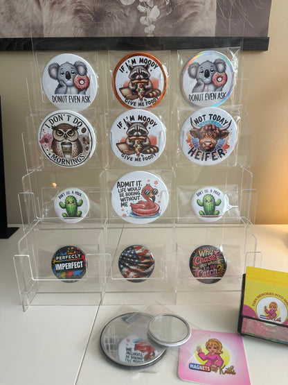 Donut Even Ask Mirrors Set magnetsbykathi