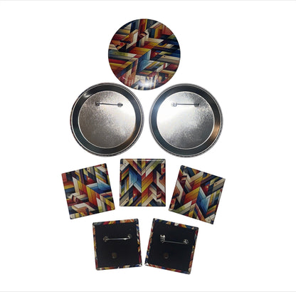 2x2 and 3.5 x 3.5 Personalized Buttons magnetsbykathi